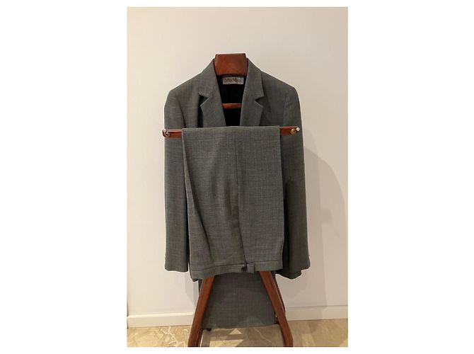 Conjunto Max Mara Cinza em Lã Virgem - vista 5