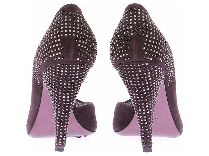 Miu Miu Scarpins de camurça roxos - vista 3