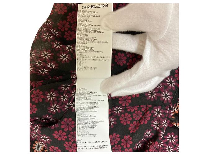Autre Marque Camicetta trasparente con stampa floreale Dsquared2 Porpora - vista 12