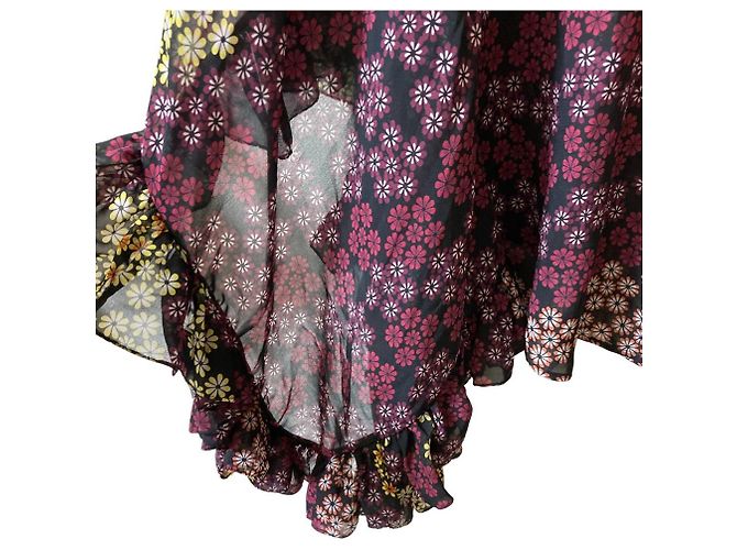 Autre Marque Camicetta trasparente con stampa floreale Dsquared2 Porpora - vista 7