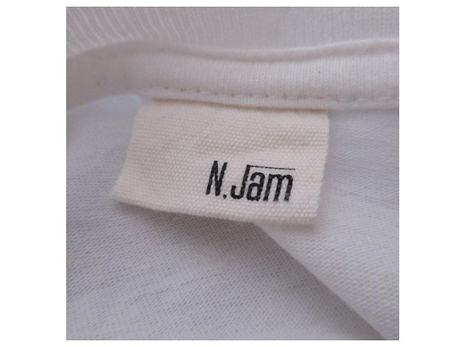 Autre Marque Camiseta de algodón con estampado N.Jam Blanco - vista 10
