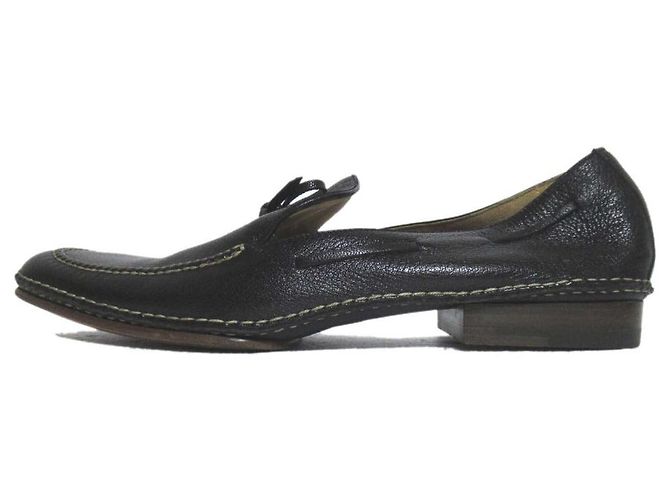Mocassino Hermès in pelle Nero - vista 2