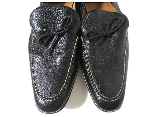 Mocassino Hermès in pelle Nero - vista 4
