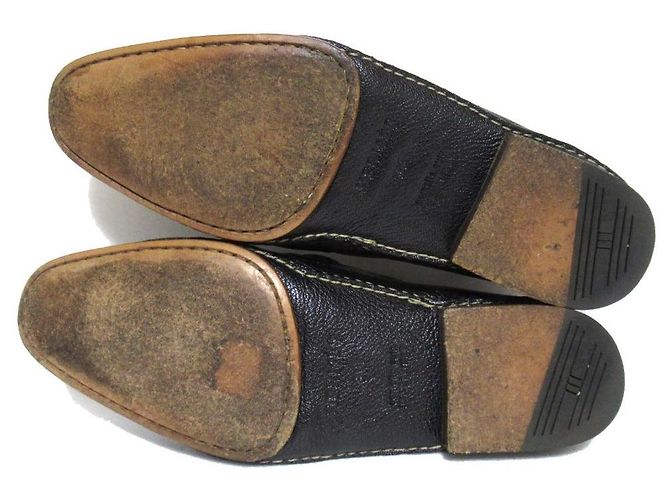 Mocassino Hermès in pelle Nero - vista 9