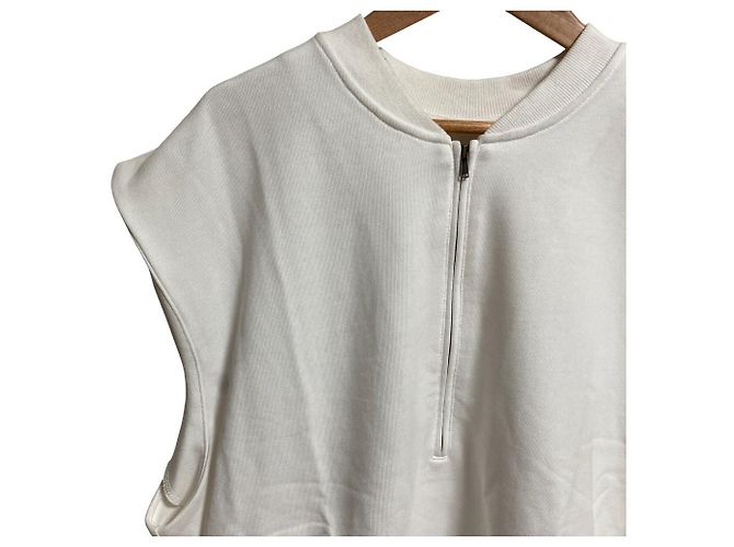 Autre Marque Pullover de Fleece Francês com Meio Zip GALLARDAGALANTE Branco - vista 3