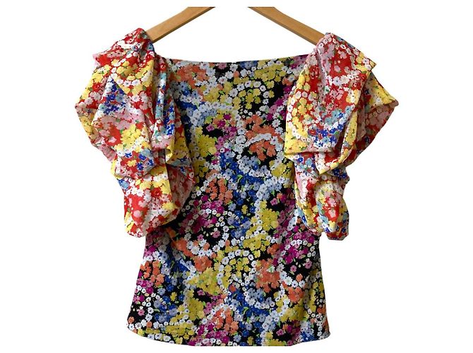 Autre Marque Camicetta in Power Net con stampa floreale VIVIENNE TAM Multicolore - vista 2
