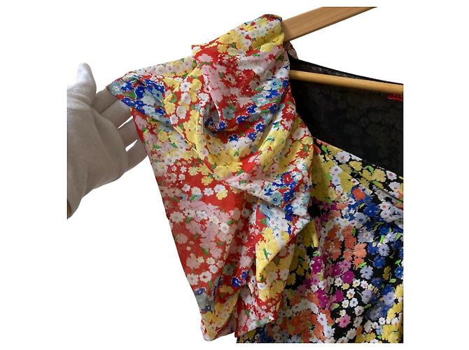 Autre Marque Camicetta in Power Net con stampa floreale VIVIENNE TAM Multicolore - vista 3