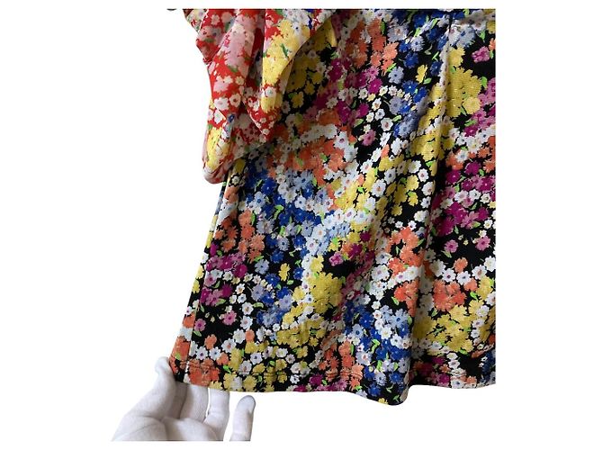 Autre Marque Camicetta in Power Net con stampa floreale VIVIENNE TAM Multicolore - vista 4