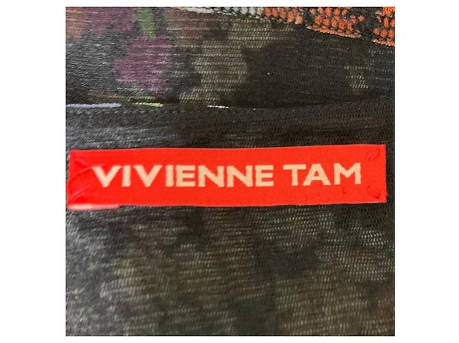 Autre Marque Camicetta in Power Net con stampa floreale VIVIENNE TAM Multicolore - vista 5