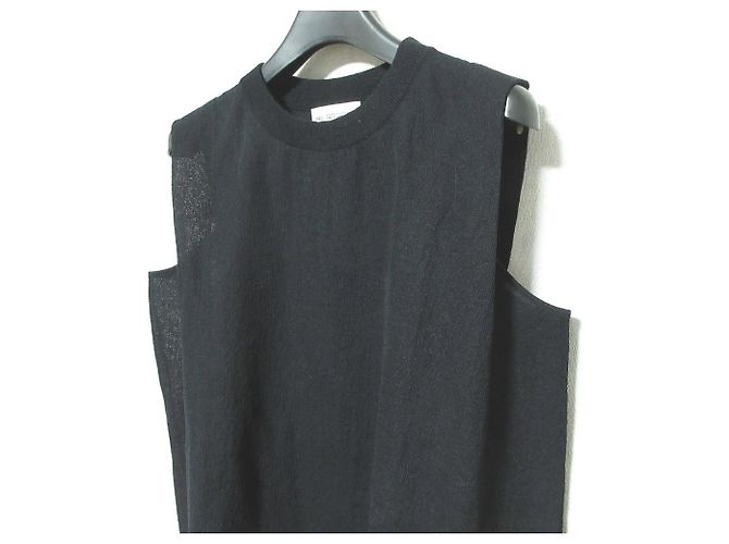 Autre Marque Top de punto sin mangas INED Negro - vista 3