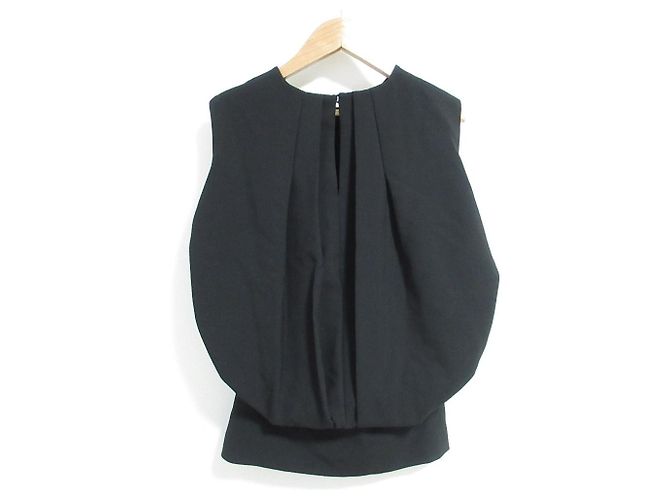 Autre Marque Top ENFOLD Double Cloth Peplum Back Volume Negro - vista 2