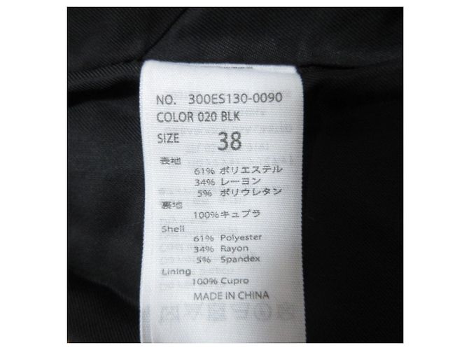 Autre Marque Top ENFOLD Double Cloth Peplum Back Volume Negro - vista 8