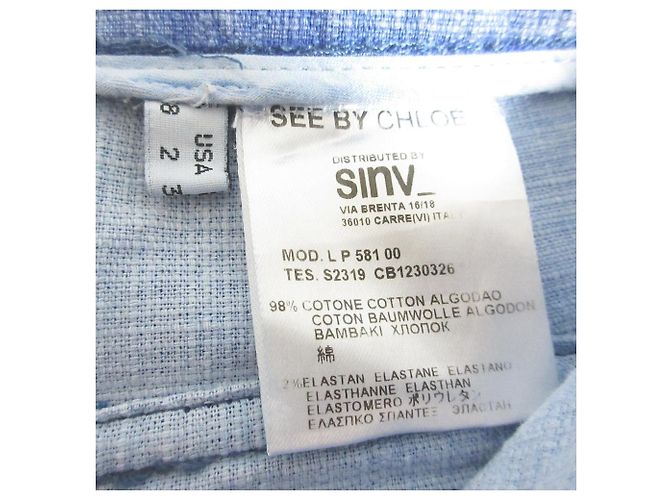 Chloé Pantalones cortos de denim See By Chloe Azul - vista 6
