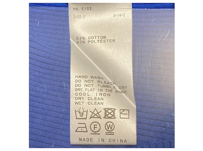 Autre Marque Ärmelloses IENA Rippstrick-Top Blau - Ansicht 6