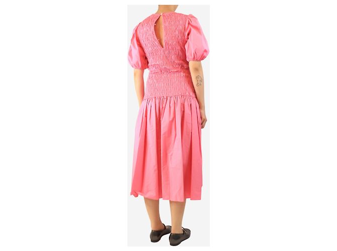 Derek Lam 10 Crosby Rosa gera dites Midikleid - Größe UK 8 Pink - Ansicht 2