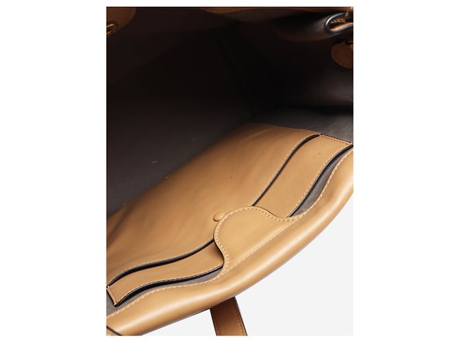 Fendi Tan Flip Leder Tote Bag Braun - Ansicht 7