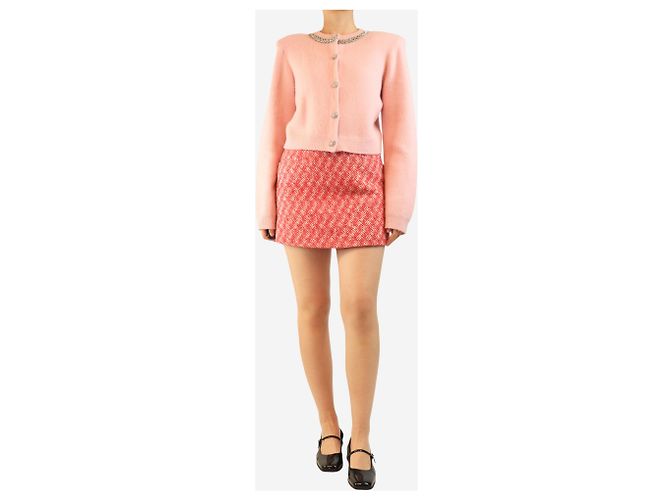 Miu Miu Minifalda de lana con espiga roja - talla UK 8 - vista 2