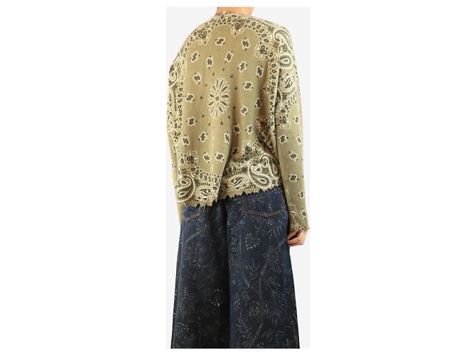 Autre Marque Marl khaki Mela bandana bico Pullover - Größe UK 10 Grün - Ansicht 2