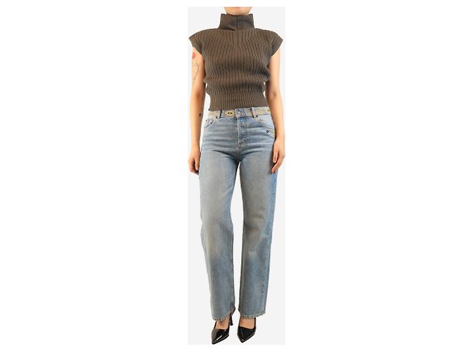 Ba&Sh Blaue Jeans mit Stickereidetails - Größe UK 8 - Ansicht 2