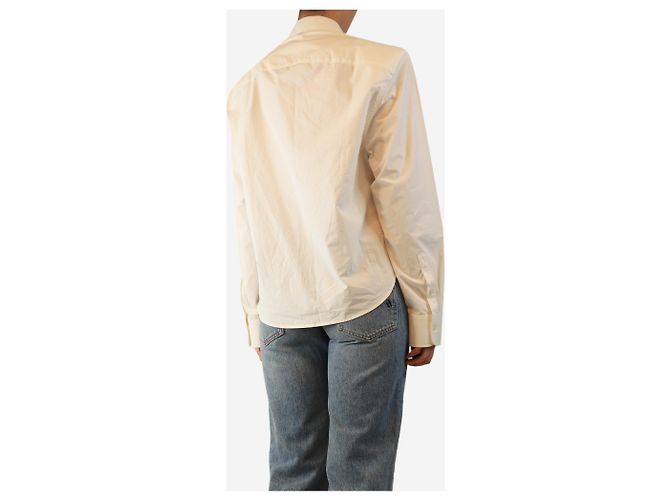 Autre Marque Camisa utilitaria de algodón blanco - talla M - vista 2