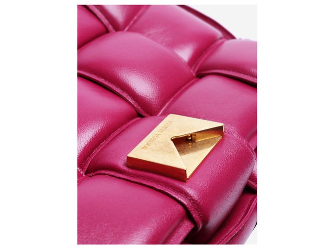 Bottega Veneta Bolsa Cassette acolchoada Cinnabar Roxo - vista 8