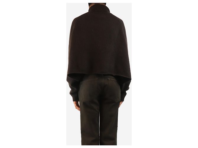 Autre Marque Hochgeschlossener Pullover Dunkle Schokolade - Größe XS Braun - Ansicht 2