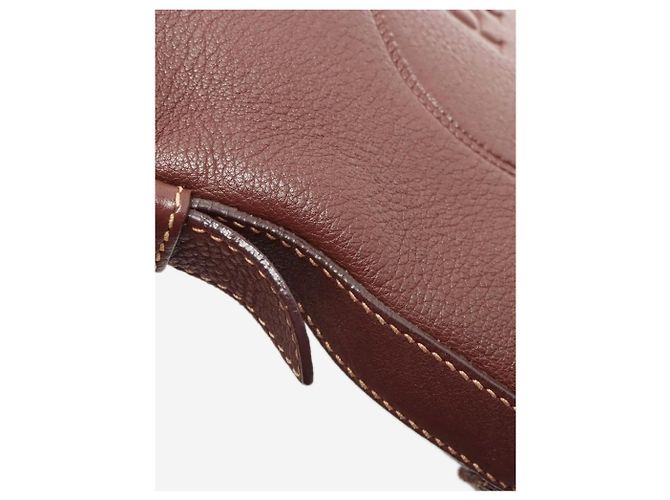 Prada Borsa a tracolla in pelle Vitello Daino marrone - vista 7