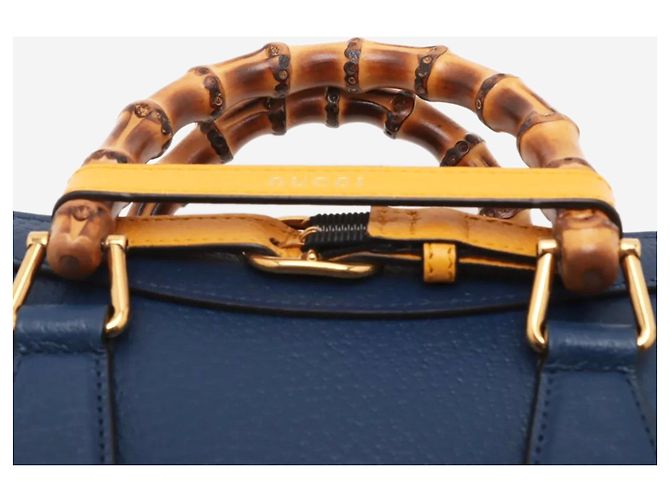 Gucci Borsa a tracolla Diana in bambù blu - vista 13