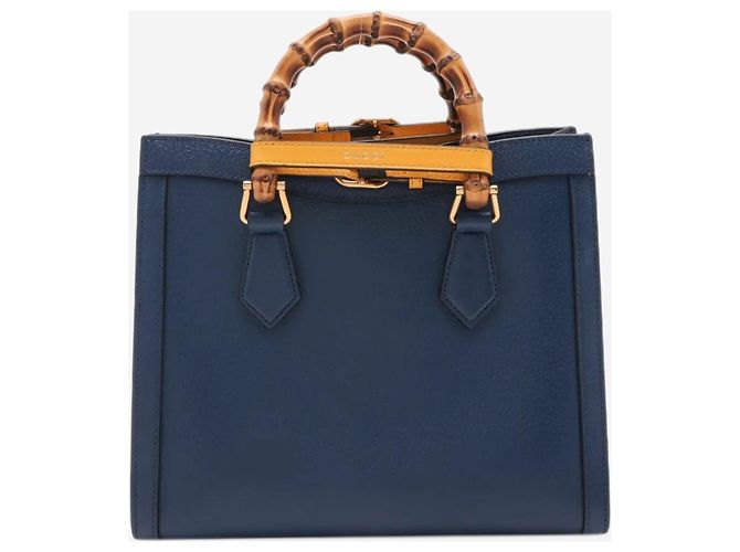 Gucci Borsa a tracolla Diana in bambù blu - vista 2