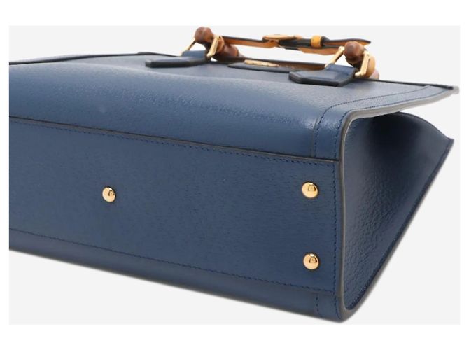 Gucci Borsa a tracolla Diana in bambù blu - vista 3