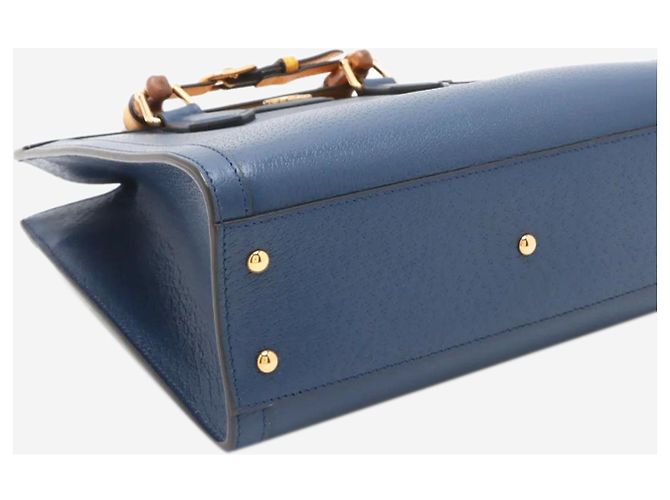 Gucci Borsa a tracolla Diana in bambù blu - vista 4