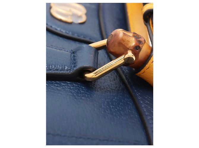 Gucci Borsa a tracolla Diana in bambù blu - vista 9