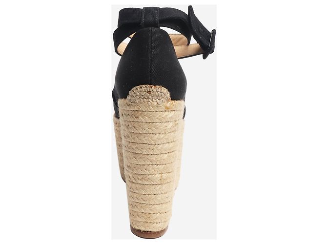 Christian Louboutin Espadrilles à semelles compensées Dehia platform - taille EU 39 Noir - vue 3