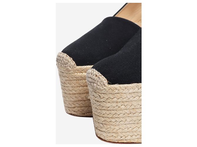 Christian Louboutin Espadrilles à semelles compensées Dehia platform - taille EU 39 Noir - vue 5