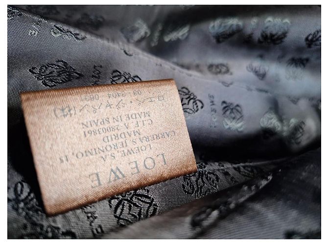 Loewe Abrigo Largo de Lana Virgen Negra Negro - vista 4