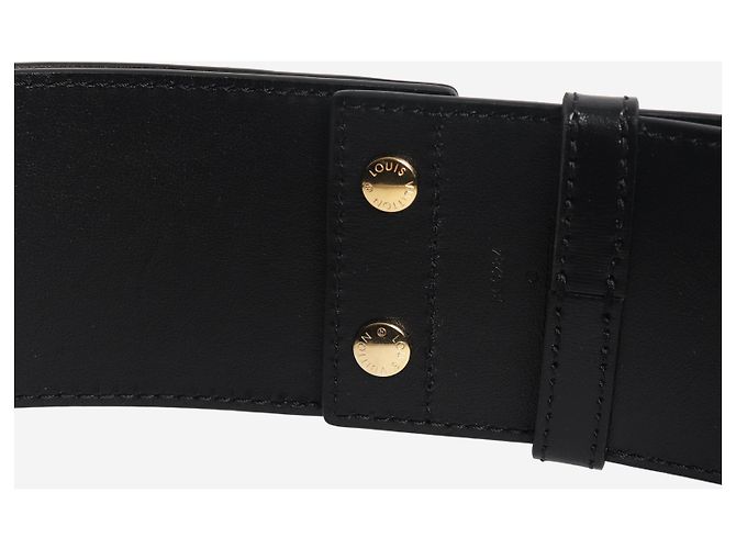 Louis Vuitton Cintura nera avvolta 60mm Nero - vista 2