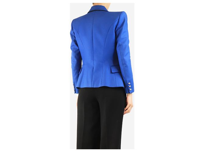 Balmain Blue single-breasted blazer - size UK 12 - view 2