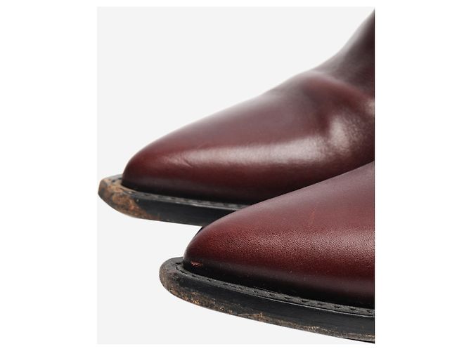 Céline Braune Leder-Ankle-Boots im Western-Stil - Größe EU 38 (UK 5) - Ansicht 5