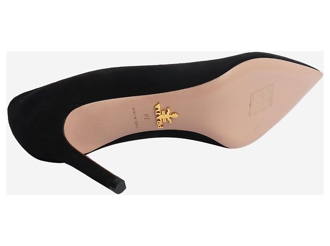 Prada Décolleté in scamosciato nero - taglia EU 38 - vista 5
