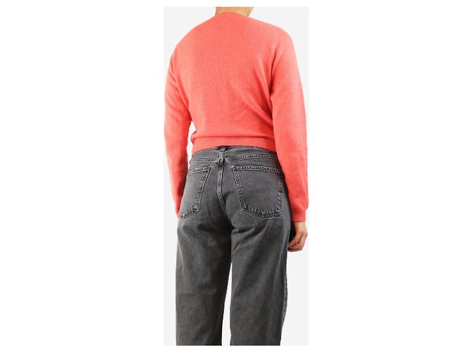 Autre Marque Rosa Kaschmir-Cardigan - Größe UK 12 Pink - Ansicht 2