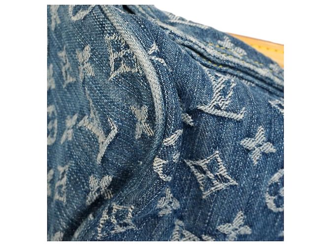 Borsa Louis Vuitton Monogram Denim Neo Speedy Blu - vista 8