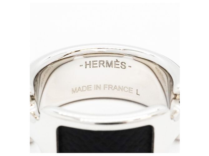 Ring Hermès Anillo Olympe Hermes Negro Plata - vista 4