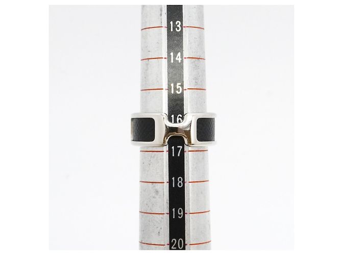 Ring Hermès Anillo Olympe Hermes Negro Plata - vista 5