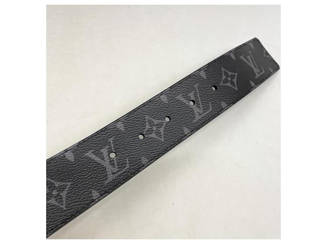 Cinto Louis Vuitton Monogram Eclipse Preto - vista 6