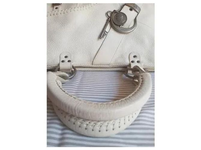 Borsa Dior in pelle bianca Bianco - vista 11