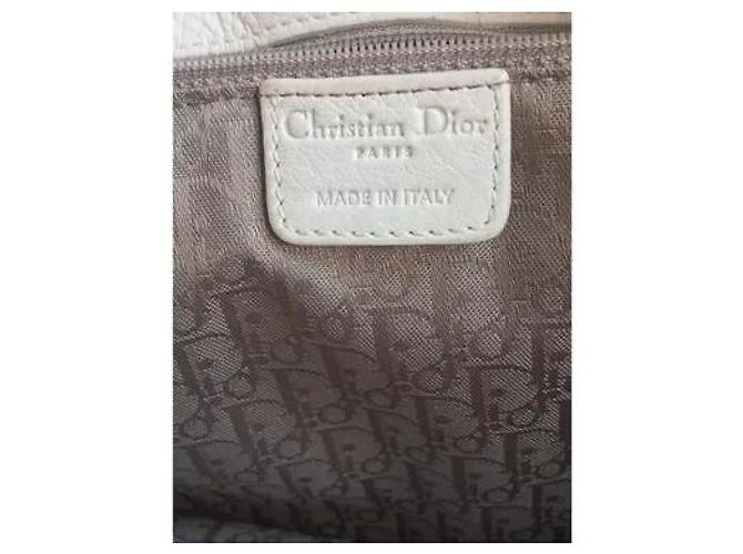 Borsa Dior in pelle bianca Bianco - vista 12