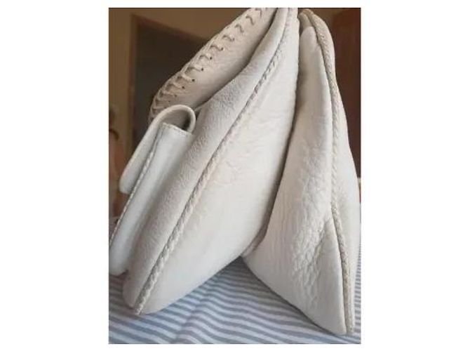 Borsa Dior in pelle bianca Bianco - vista 14