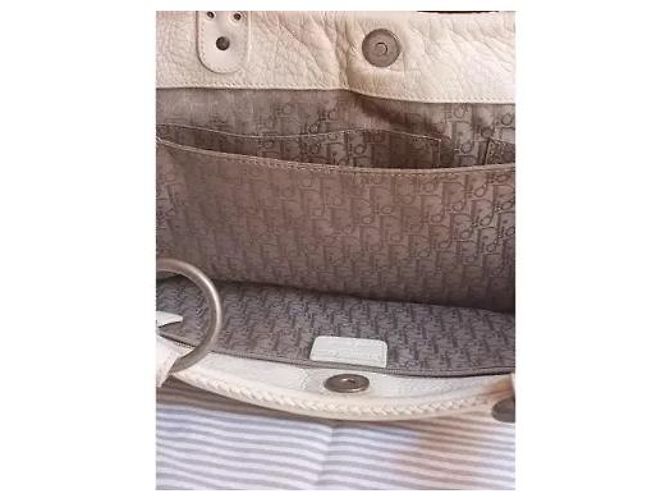 Borsa Dior in pelle bianca Bianco - vista 15