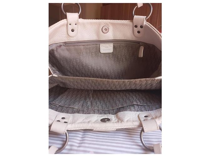 Borsa Dior in pelle bianca Bianco - vista 7