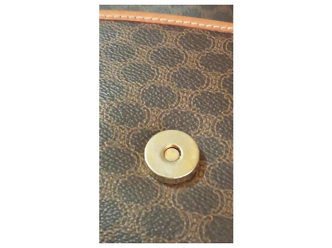 Céline Borsa a tracolla Celine in pelle marrone - vista 12